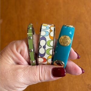 Coach Brand Colorful Bangle Bracelet Set